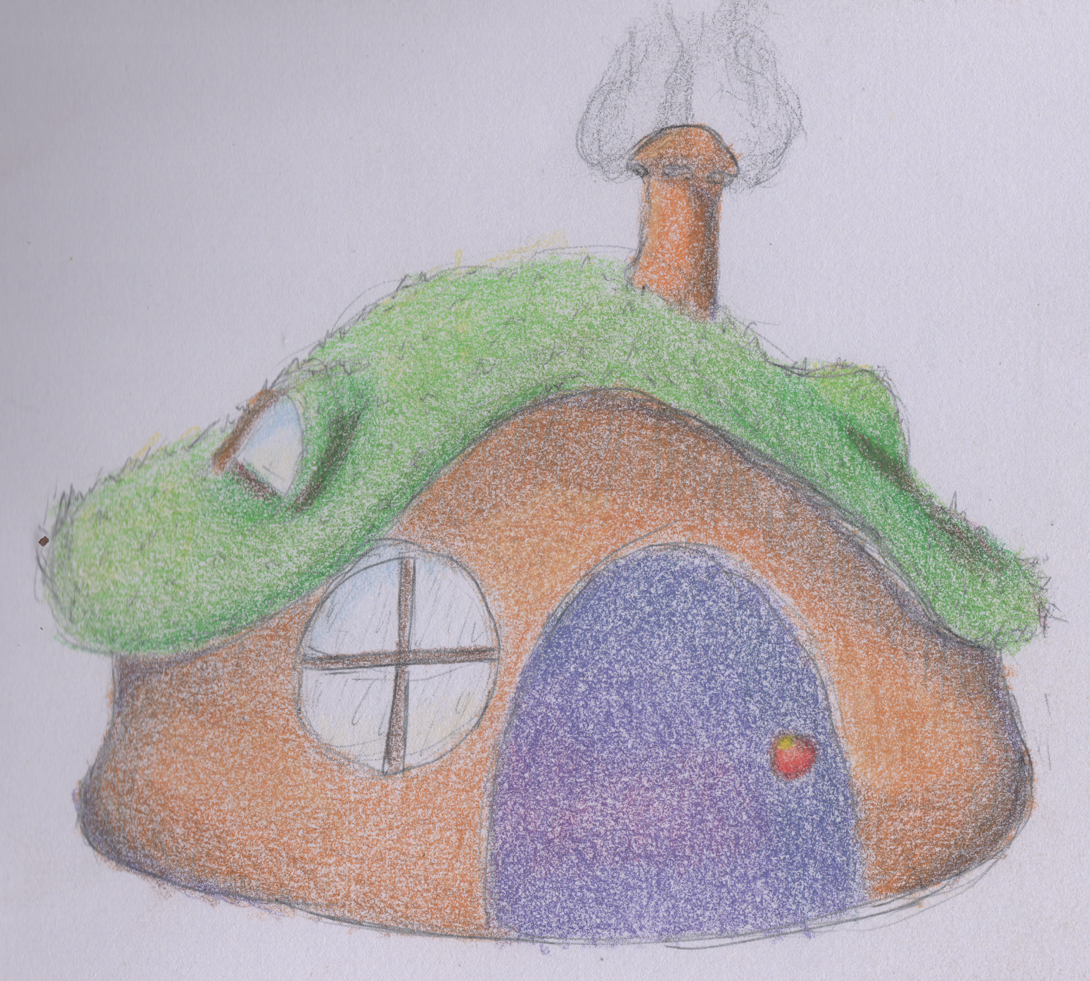 Cottage - colored pencil 2026
